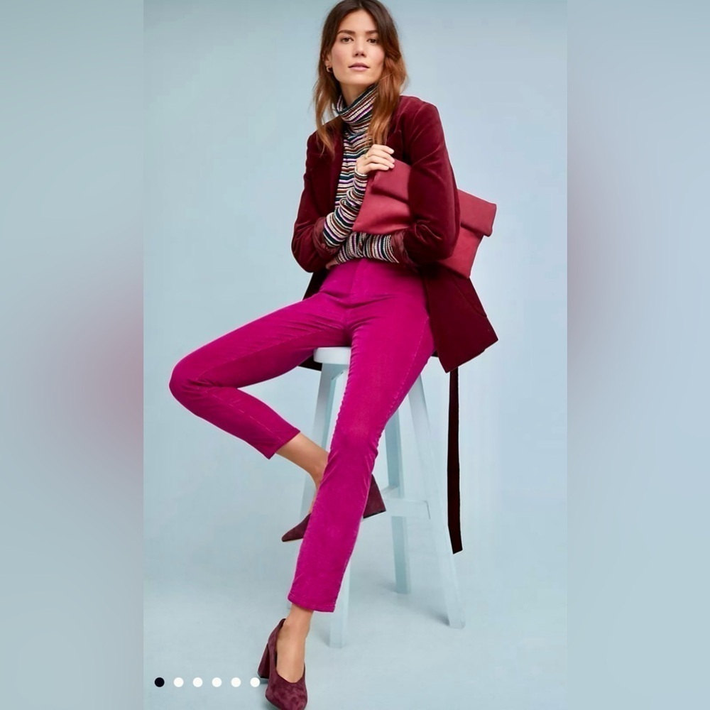 Anthropologie Current/Elliott - The Stiletto High-Rise Corduroy Skinny Jeans